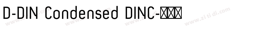 D-DIN Condensed DINC字体转换